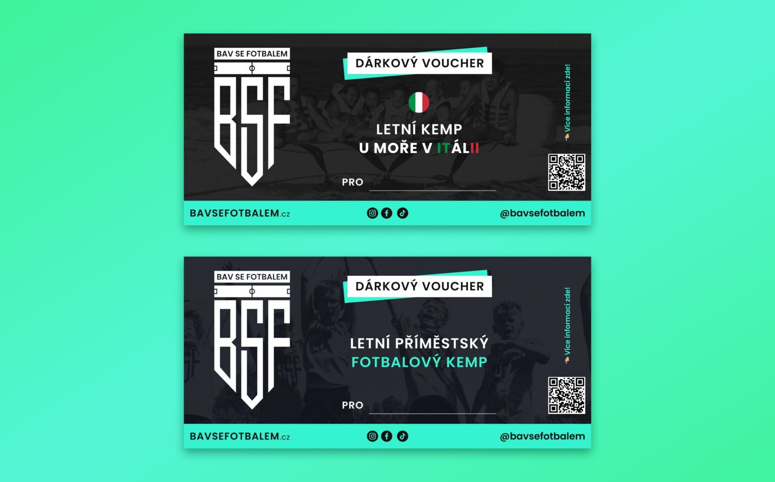 Dárkový poukaz - darujte dětem dárkový poukaz na dokonalý fotbalový zážitek!